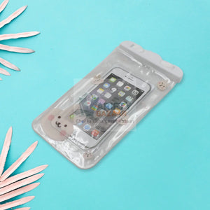 6922 Mobile Cover Pouch Transparent Waterproof Sealed Plastic Smartphone Protective Pouch Cover/Bag for All Mobile Phones Travel Sahayak