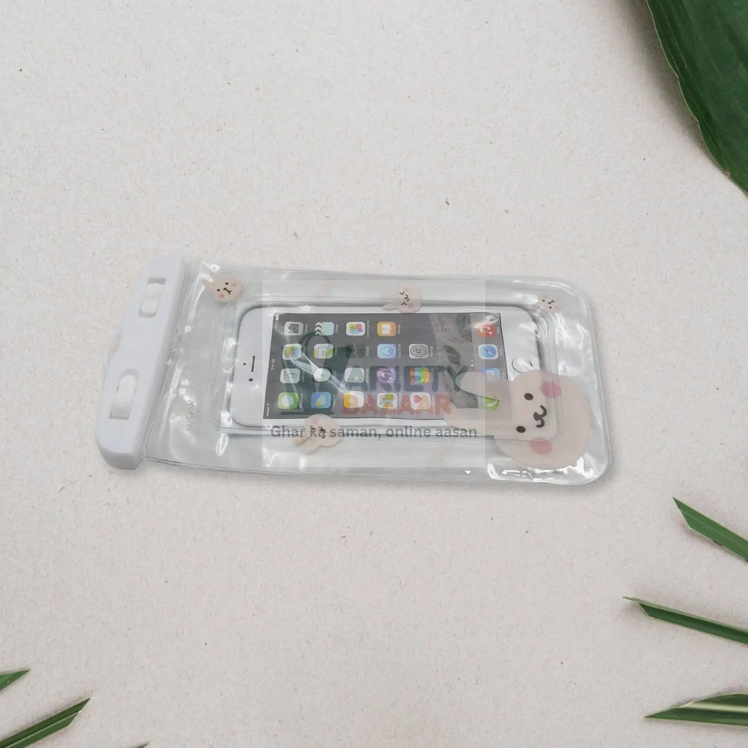 6922 Mobile Cover Pouch Transparent Waterproof Sealed Plastic Smartphone Protective Pouch Cover/Bag for All Mobile Phones Travel Sahayak