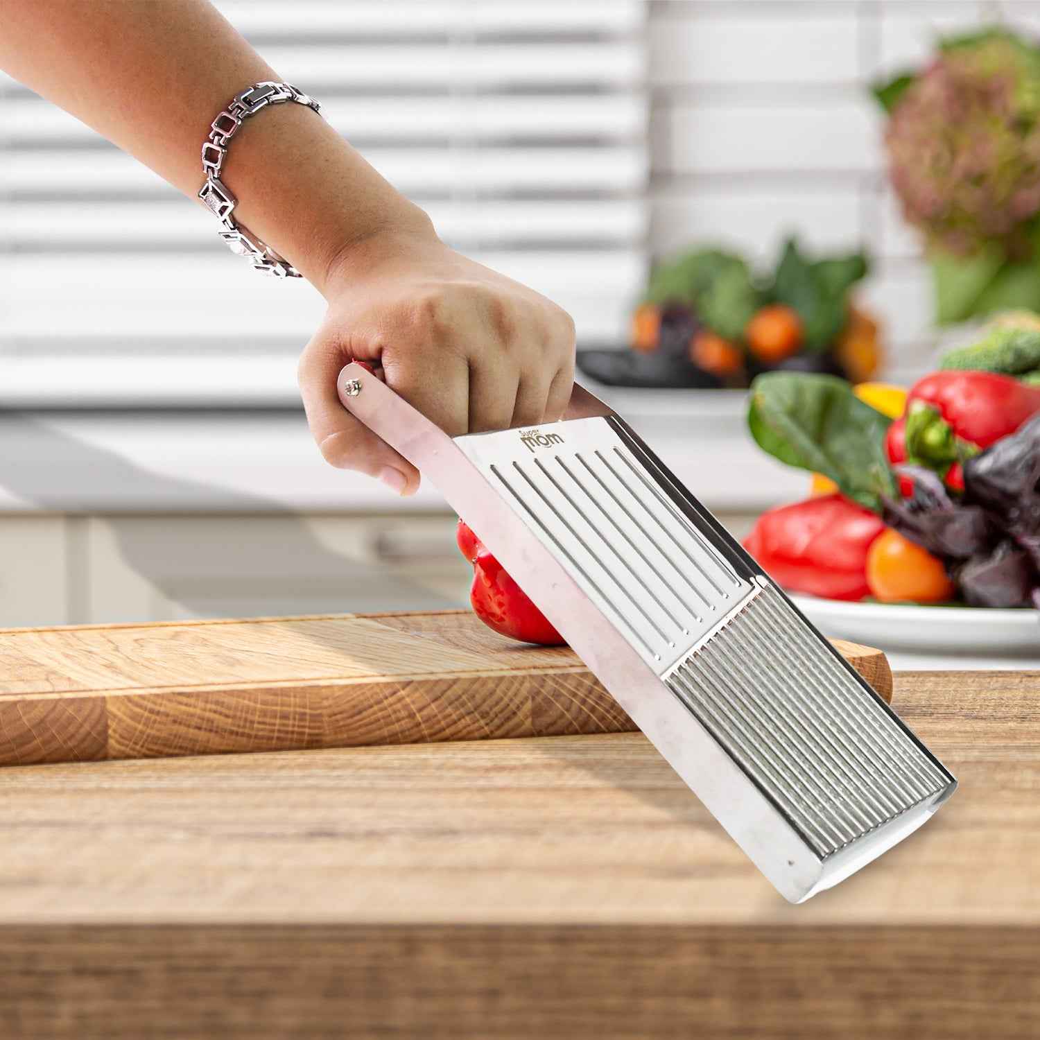 Supermom Stylish Stainless Steel Vegetable  Fruit Slicer