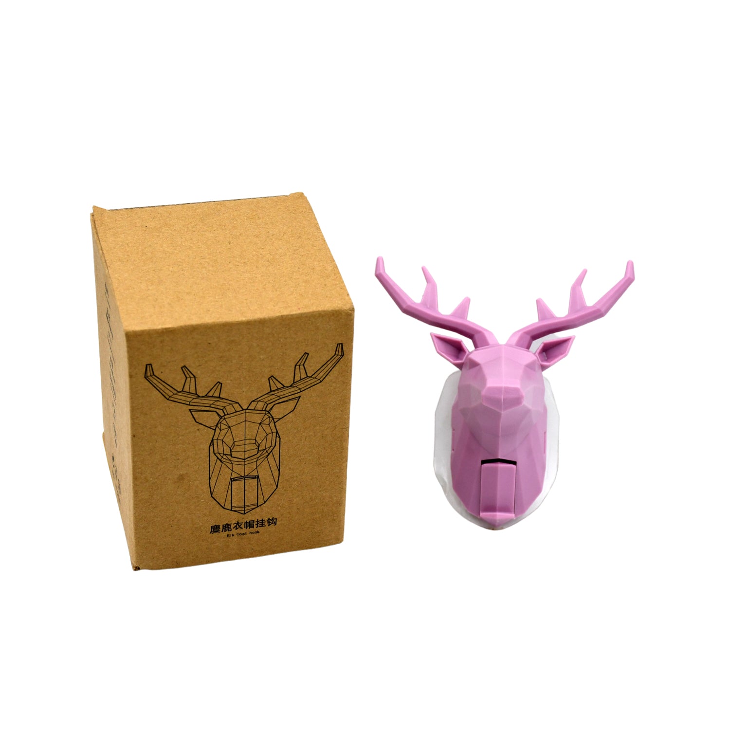 Animal shaped Adhesive Hooks, Animal Head Wall Decor Wall Hooks Sticky Hangers Nail Free Bathroom Hooks for Coat Hats Keys Bags Purse Towels Decorative Gift (Deer ) travel sahayak