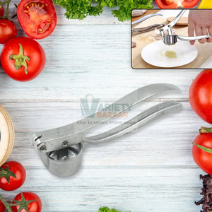 7025 GARLIC PRESS ALL ALUMINUM EASY TO USE WITH LIGHT WEIGHT WITHOUT DIFFICULTY COOKING BAKING, KITCHEN TOOL, DISHWAHER SAFE (1 Pc) Travel Sahayak