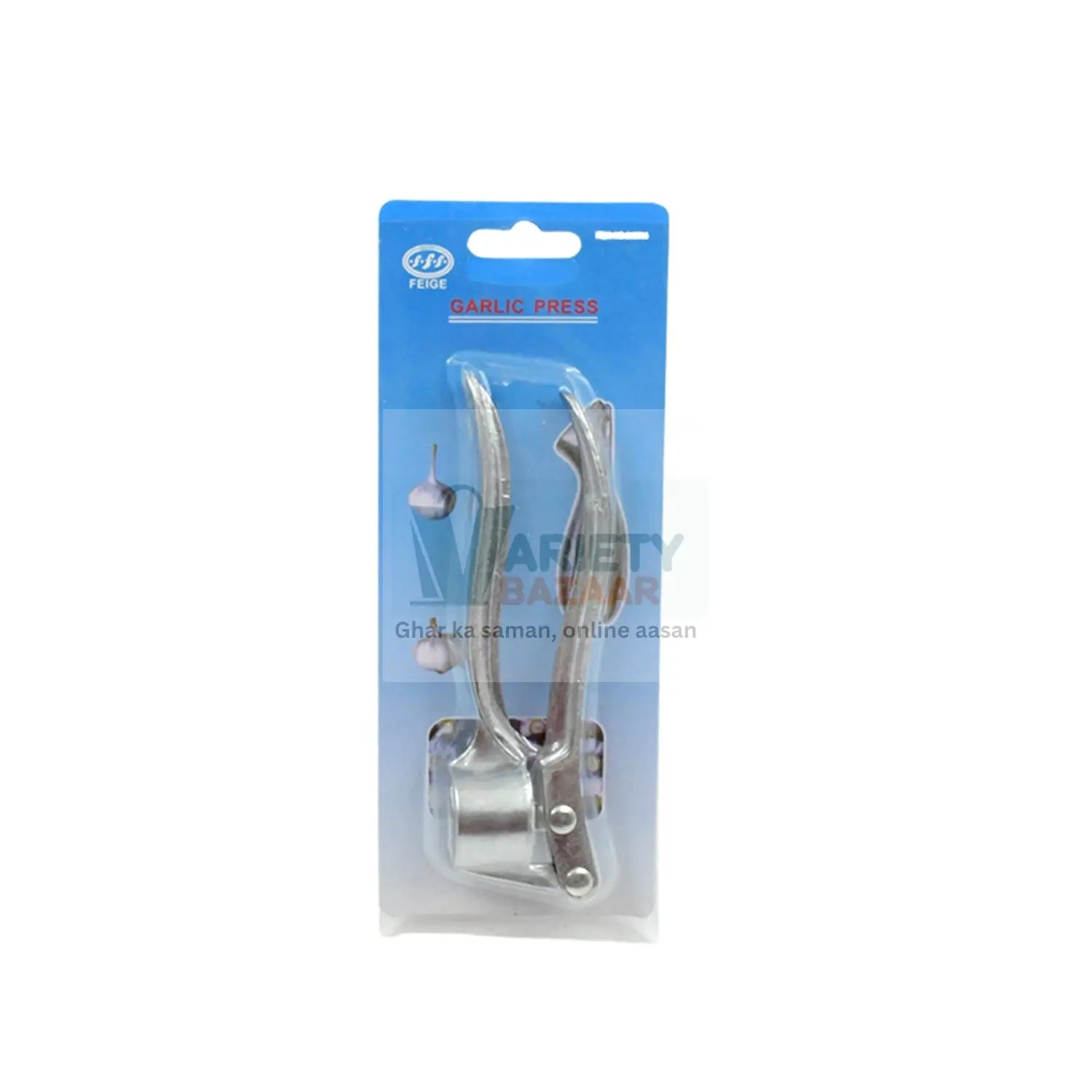 7025 GARLIC PRESS ALL ALUMINUM EASY TO USE WITH LIGHT WEIGHT WITHOUT DIFFICULTY COOKING BAKING, KITCHEN TOOL, DISHWAHER SAFE (1 Pc) Travel Sahayak