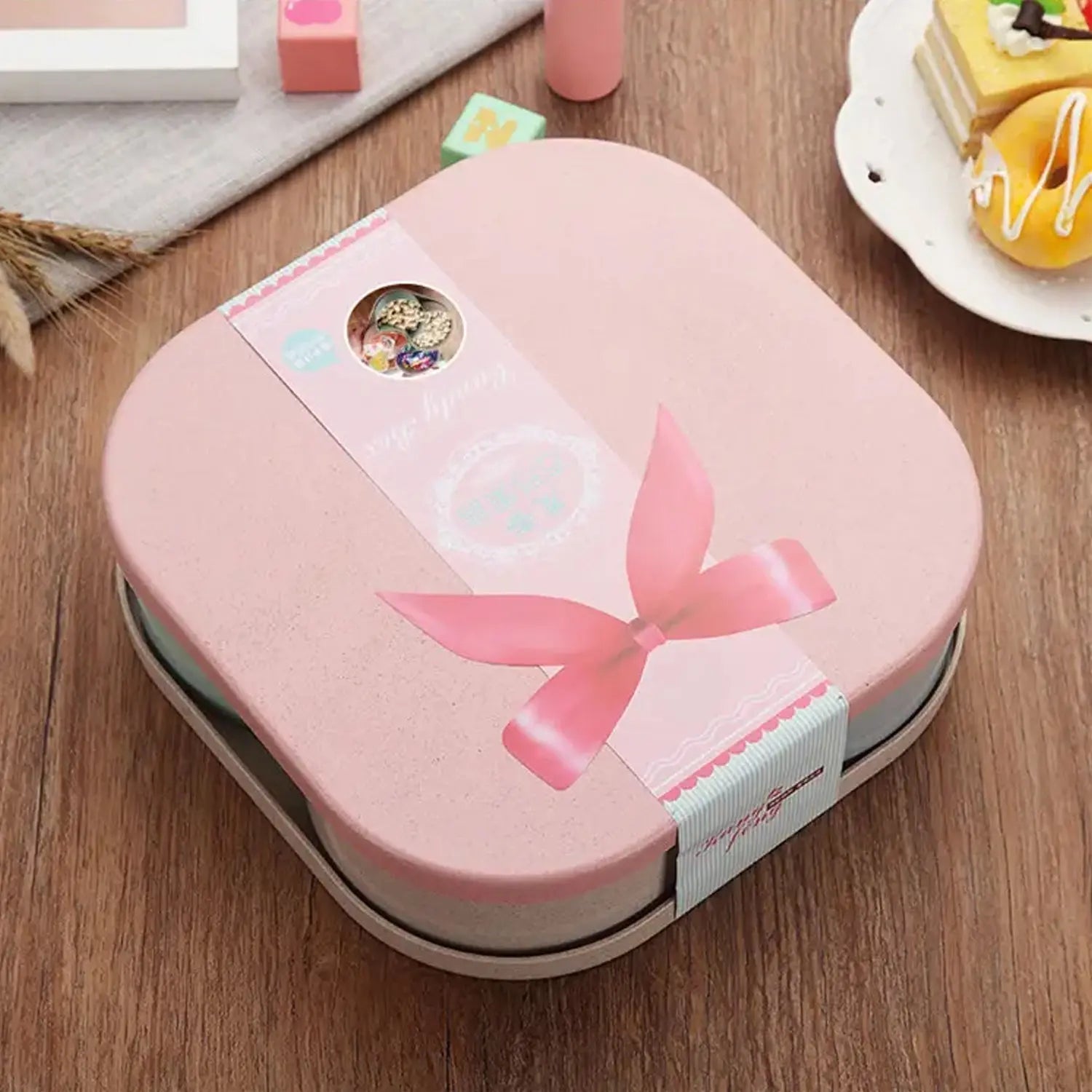 7151 Candy Box Large Capacity Space-saving Compartment Design Creative Divided Food Fruit Plate for Living Room Travel Sahayak