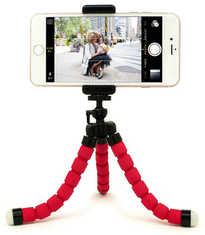 Portable Mini Octopus Tripod Stand with Phone Holder for Live Selfie, Mobile Phone Portable and Adjustable Stand travel sahayak