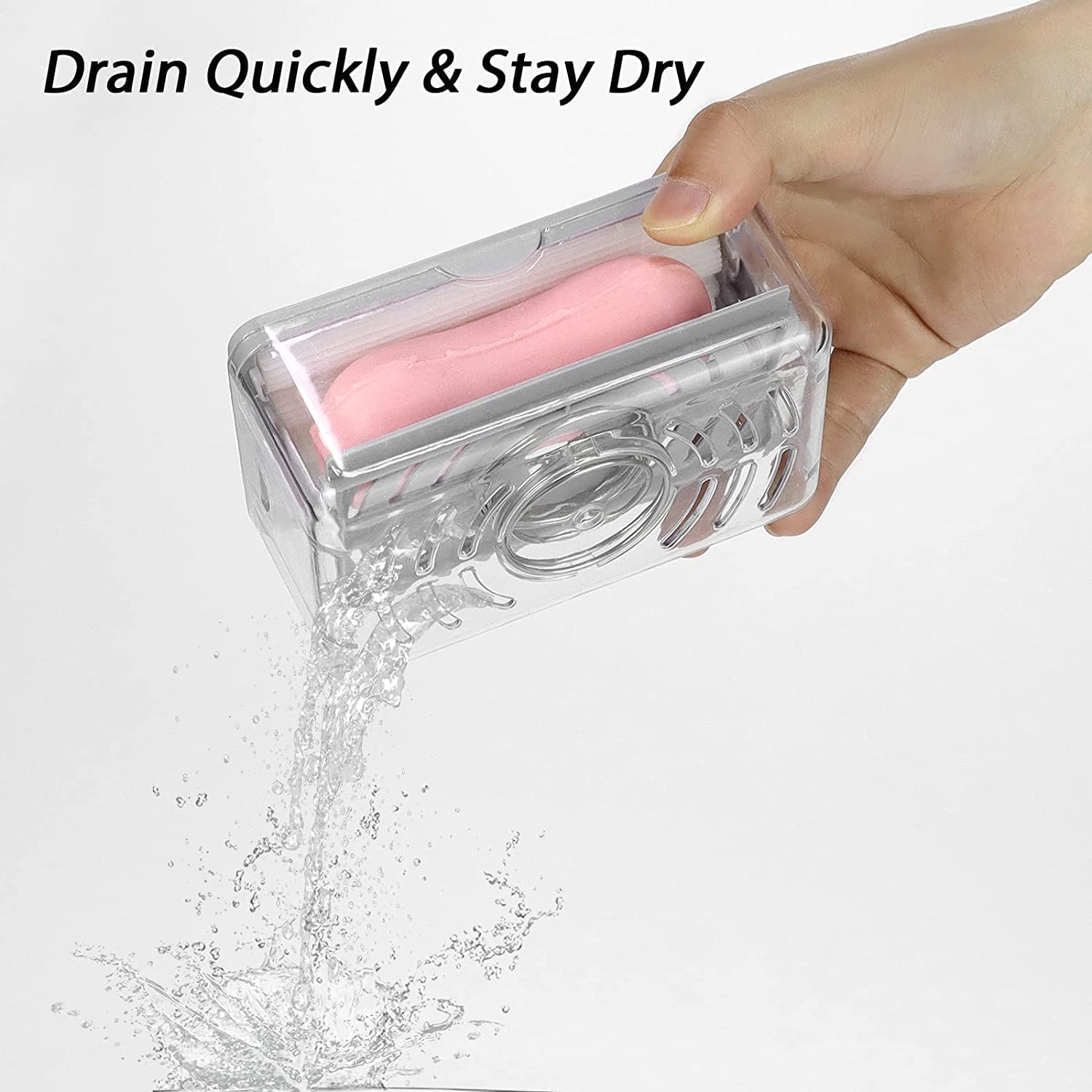 2-in-1 Portable Soap Dish & Dispenser: Roller, Drain Holes, Foaming Variety Bazaar