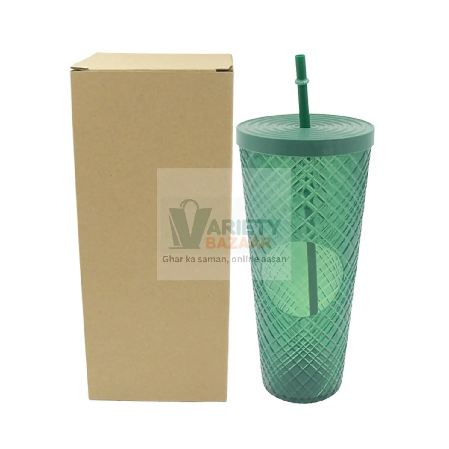 7249 Cup with Straw &  LED Lighting Reusable Matte Studded Tumbler with Leak Proof Lid Water Cup Travel Mug Coffee Ice Water Bottle Double Walled Insulated Tumbler BPA Free (1 Pc) Travel Sahayak