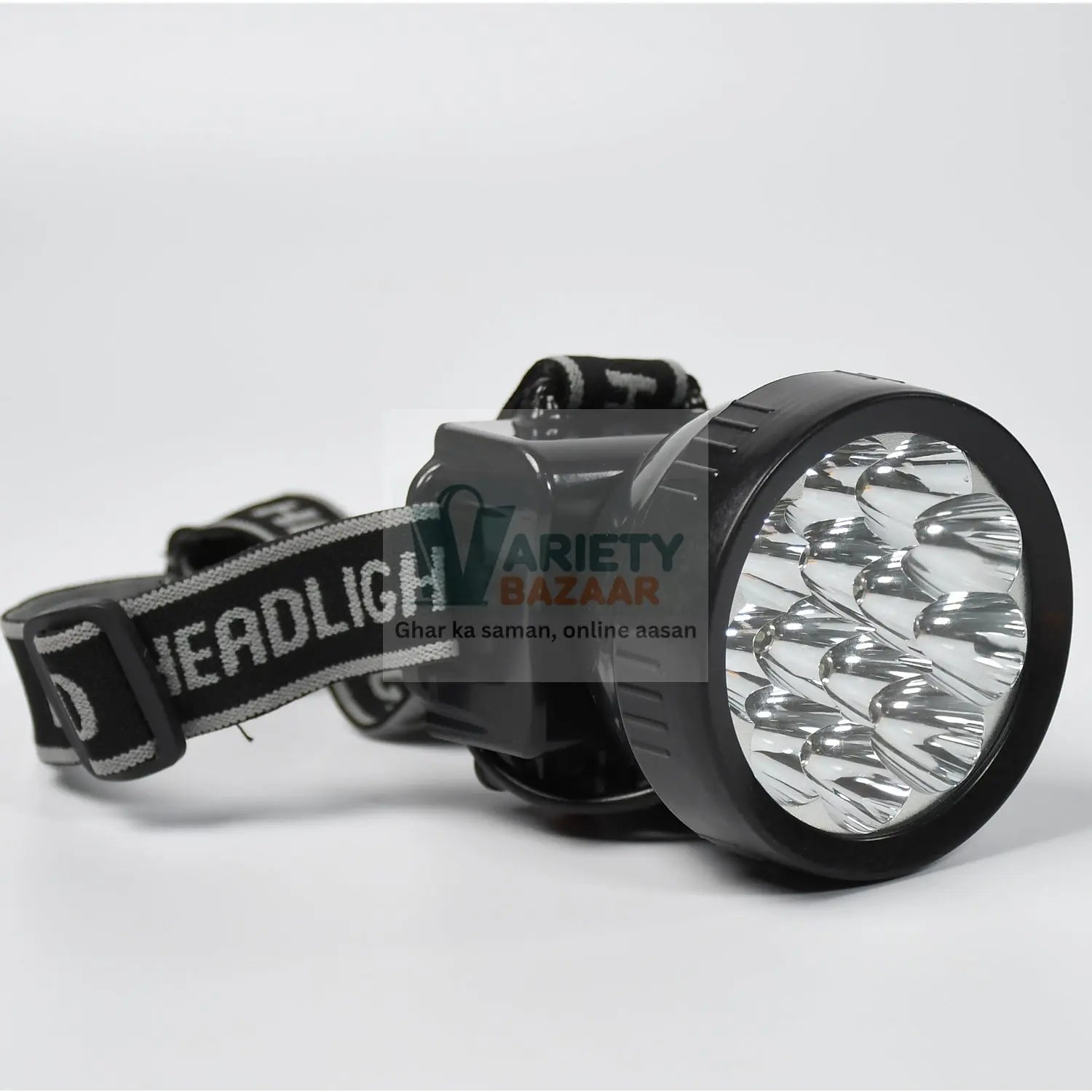 7519 HEAD LAMP 13 LED LONG RANGE RECHARGEABLE HEADLAMP ADJUSTMENT LAMP USE FOR FARMERS, FISHING, CAMPING, HIKING, TREKKING, CYCLING Travel Sahayak