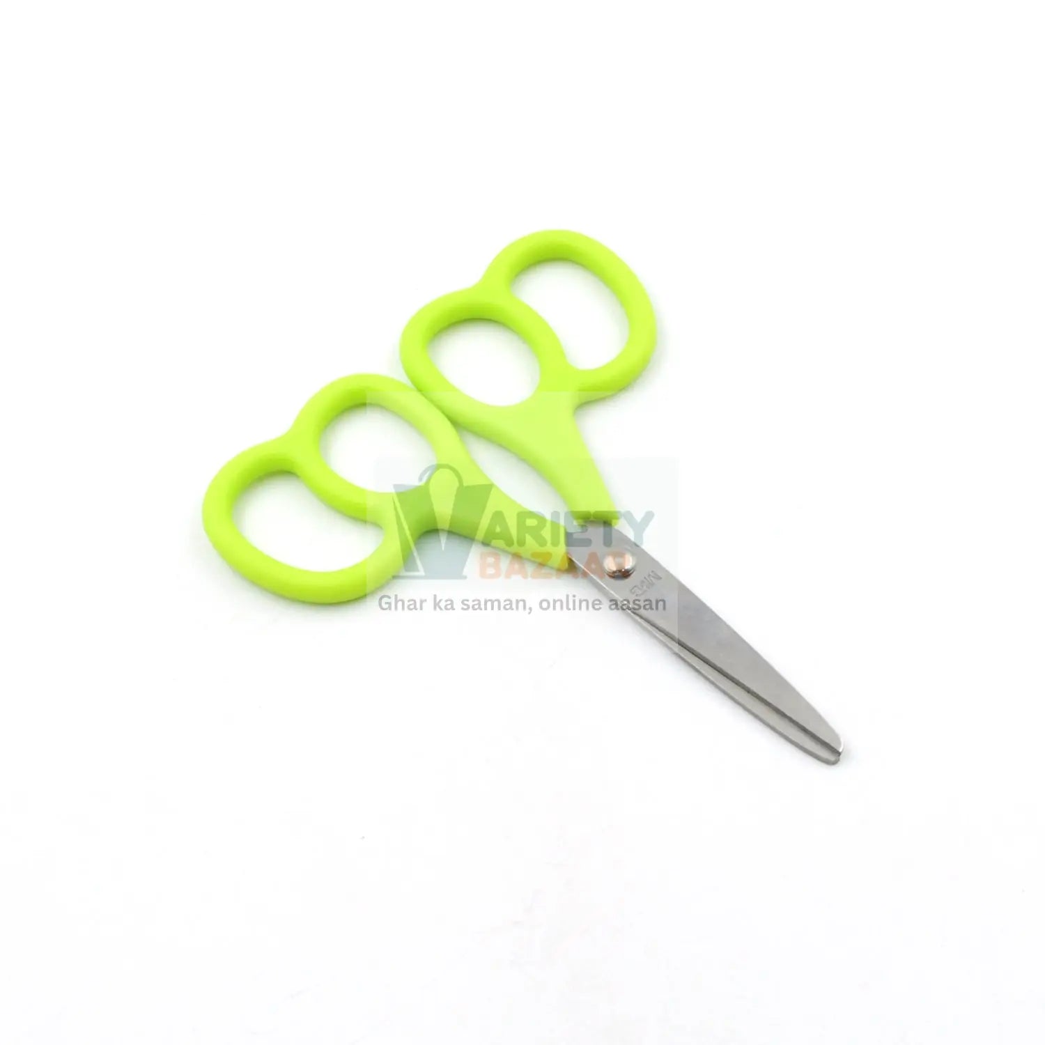 7563  Stainless Steel Double Grip Scissors, Multipurpose | Comfort Grip Handle and Stainless Steel Blades | Paper, Photos, Crafts, All Purpose, Office (1 Pc) Travel Sahayak