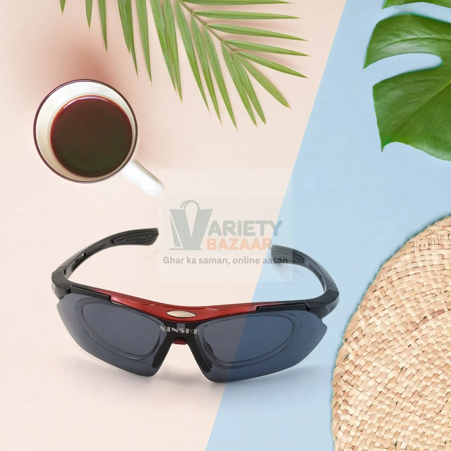 7767 Sports Sunglasses, UV 400 Protection Glasses, Lenses, goggles, suitable For Men And Women Running, cycling, fishing, golf (Mix Design 1 pc) Travel Sahayak