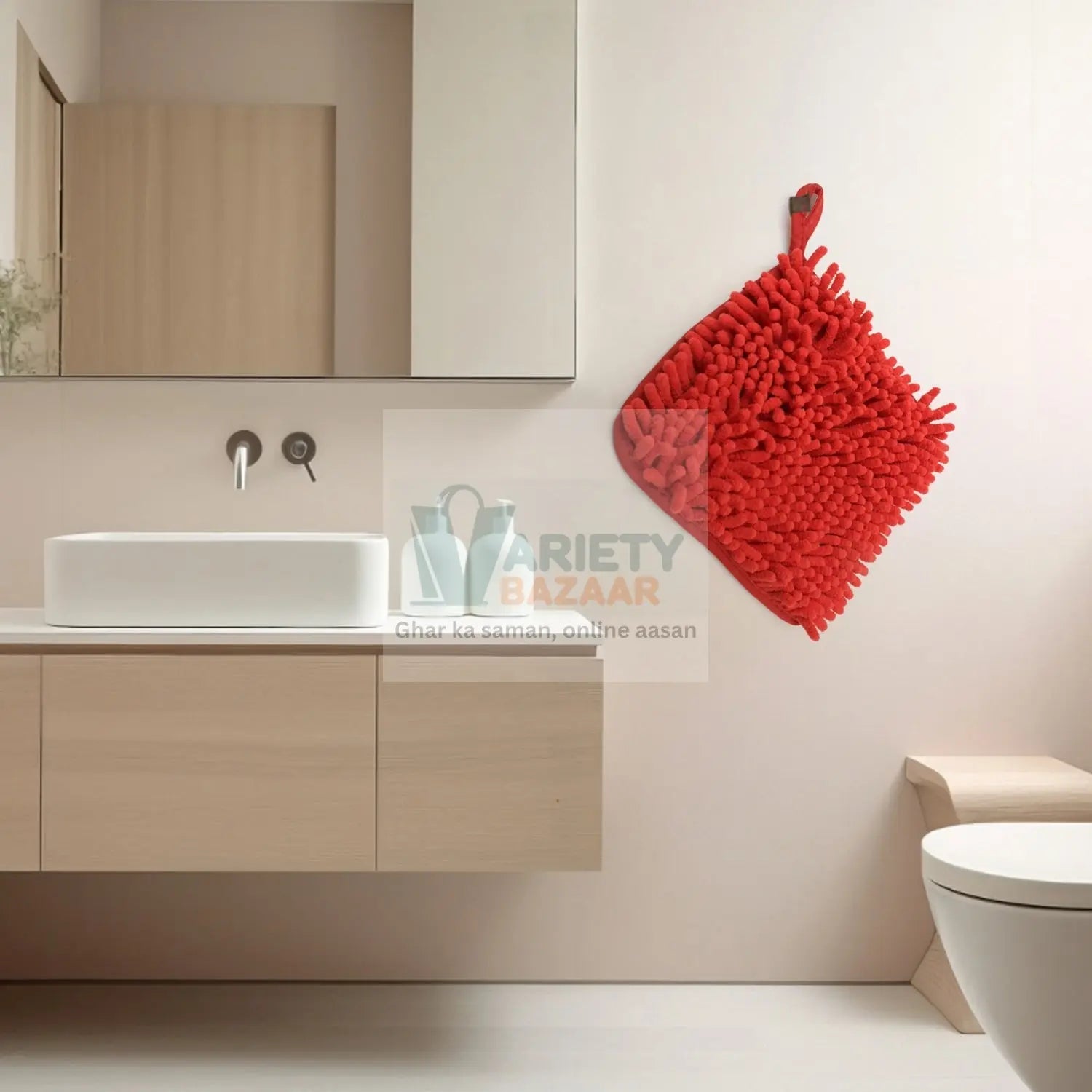 7806 Super Soft Cute Hanging Hand Towel for Kitchen and Bathroom Travel Sahayak