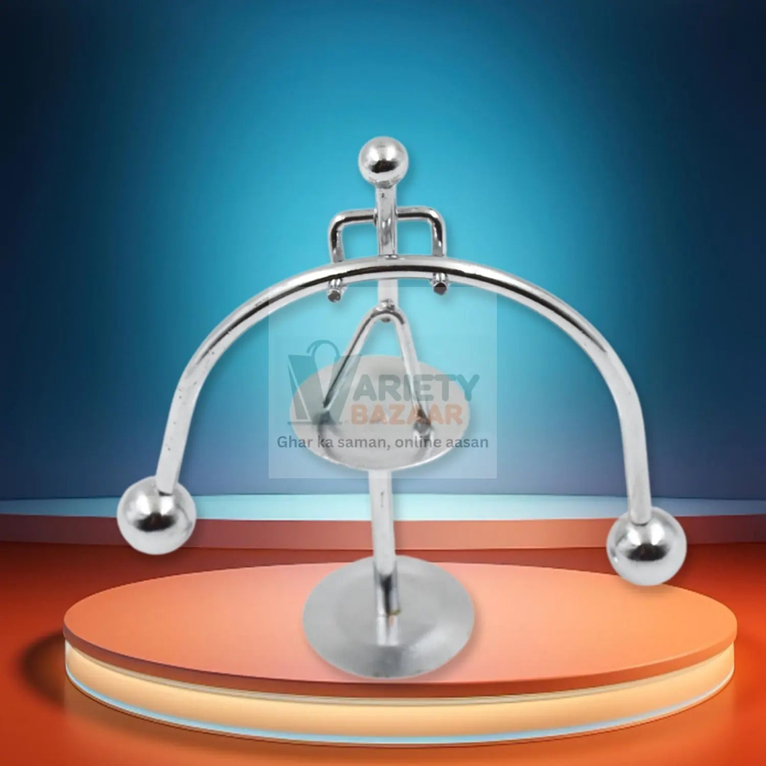 7850 Mini Steel Balance Toy, Small Weightlifter Mold Desk Decor Metal Craft Perpetual Balance Art Education Motion Toy Figurine Home Office Decoration Birthday Gift (1 Pc) Travel Sahayak
