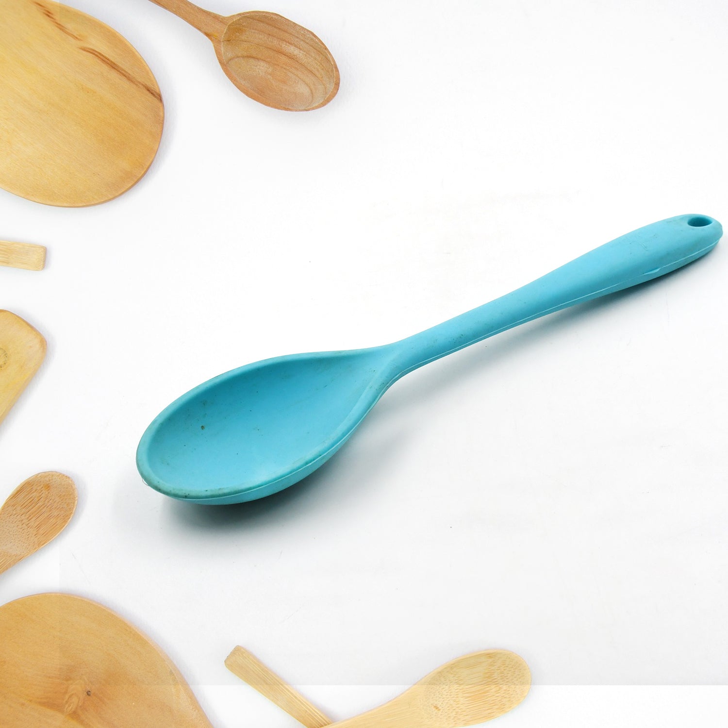 5458 Large Silicone Spoon for Baking, Serving, Basting - Heat Resistant, Non Stick Utensil Spoon (27cm) Travel Sahayak
