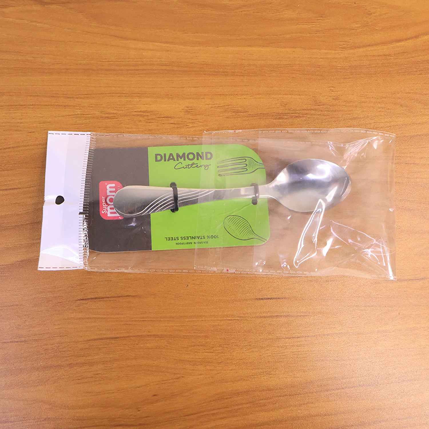 Supermom Diamond Stainless Steel Dining Spoon (6 Pc  Set)