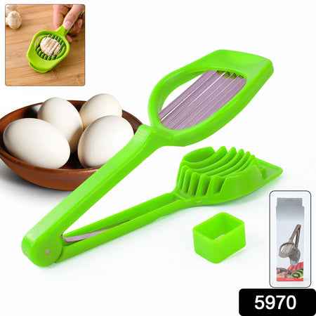 5970 Multipurpose Slicer With Seven Blades Egg Slicers Stainless Slicer Strawberry Tomato Kiwi Fruit Cutter Divider Separator