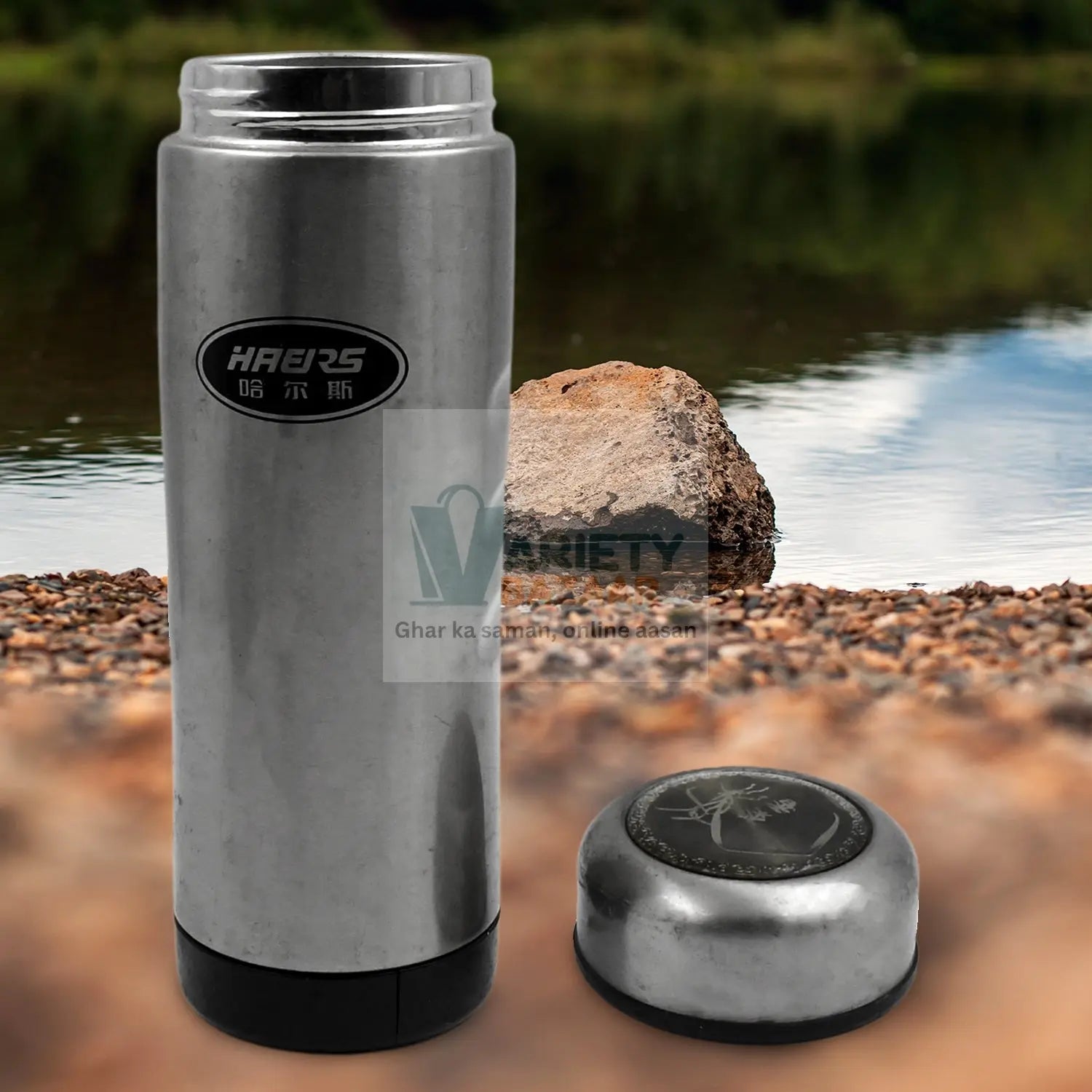 8376 Stainless Steel Water Bottle, Fridge Water Bottle, Stainless Steel Vacuum Cup, Leak Proof, Rust Proof, Cold & Hot Thermos steel Bottle| Leak Proof | Office Bottle | Gym | Home | Kitchen | Hiking | Trekking | Travel Bottle (450 ML Approx) Travel Sahayak
