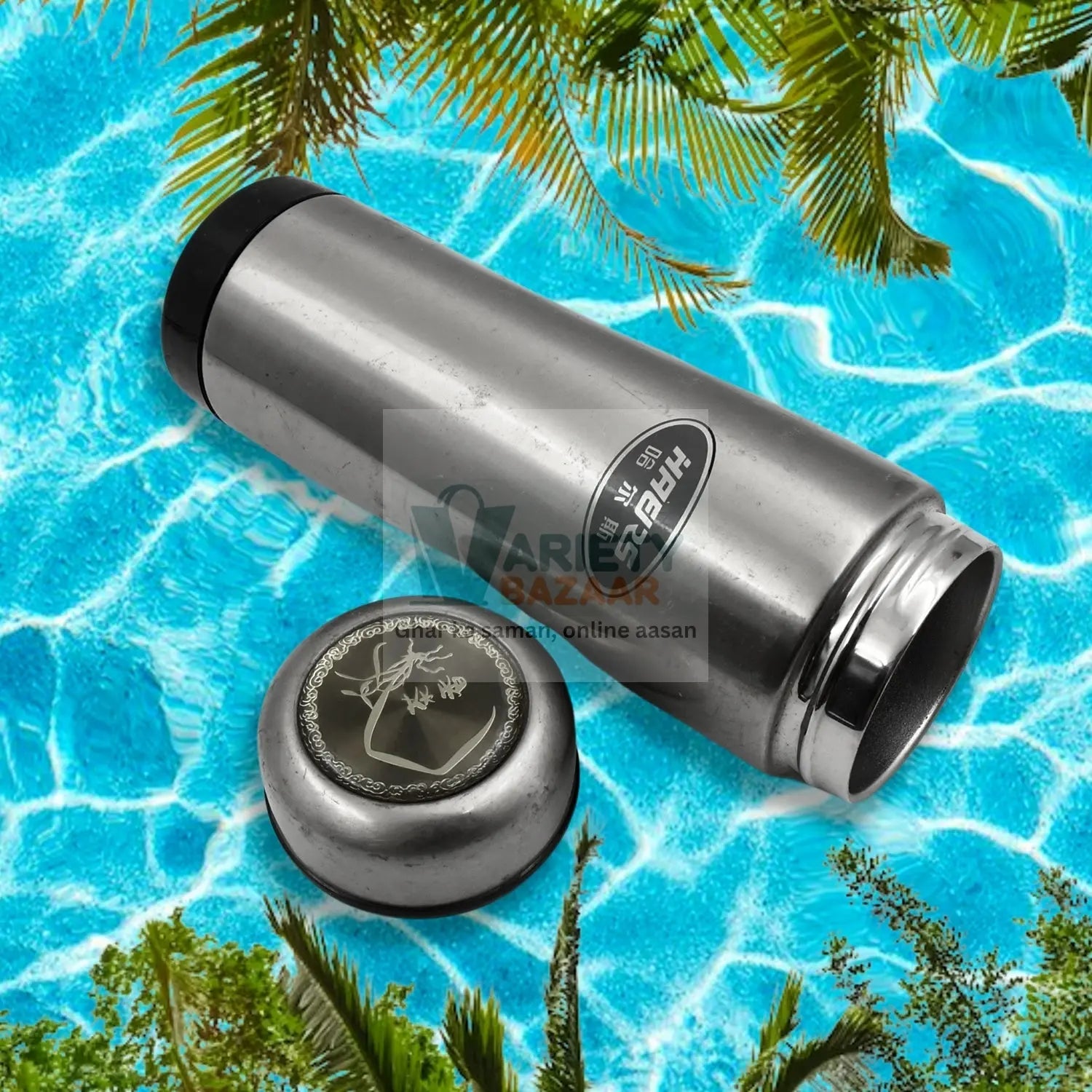 8376 Stainless Steel Water Bottle, Fridge Water Bottle, Stainless Steel Vacuum Cup, Leak Proof, Rust Proof, Cold & Hot Thermos steel Bottle| Leak Proof | Office Bottle | Gym | Home | Kitchen | Hiking | Trekking | Travel Bottle (450 ML Approx) Travel Sahayak