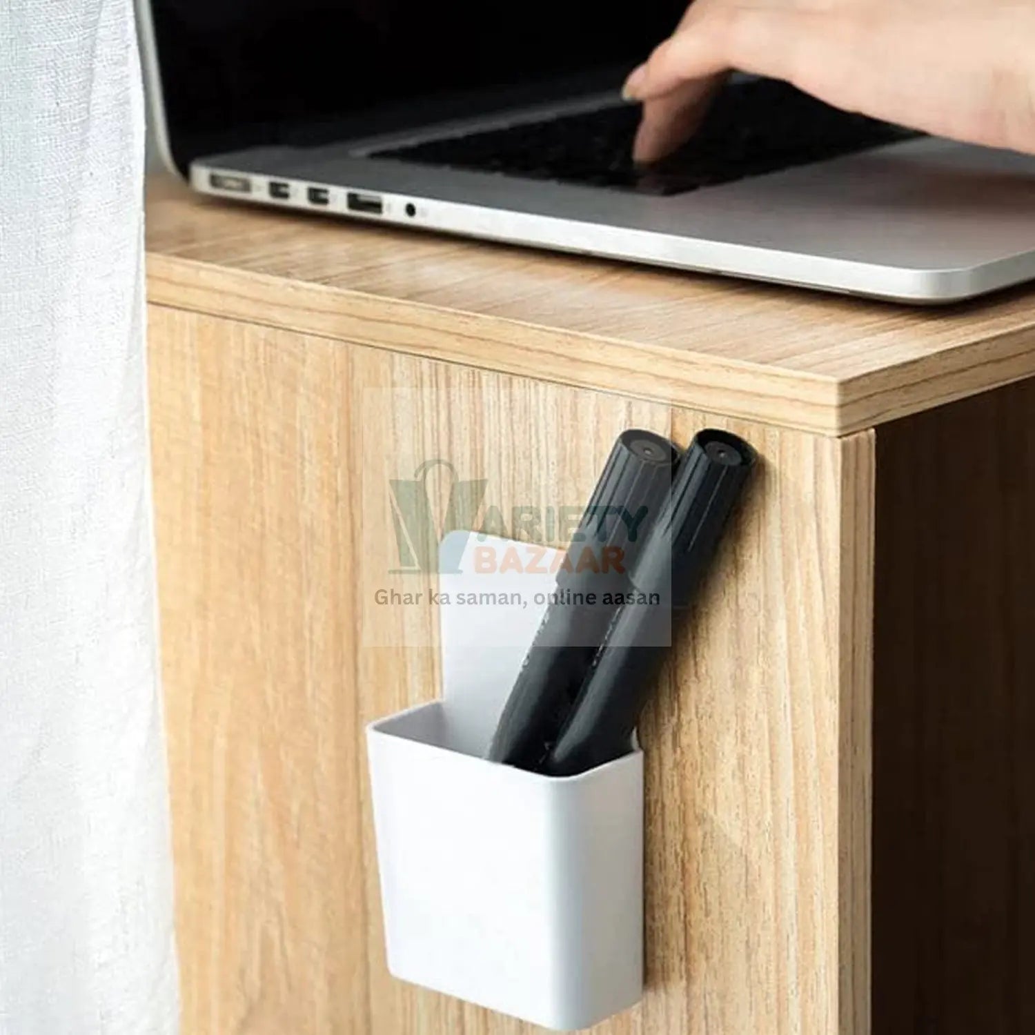 8485  Multipurpose Plastic Wall Mounted Remote & Mobile Holder Stand – (Pack of 4) Travel Sahayak