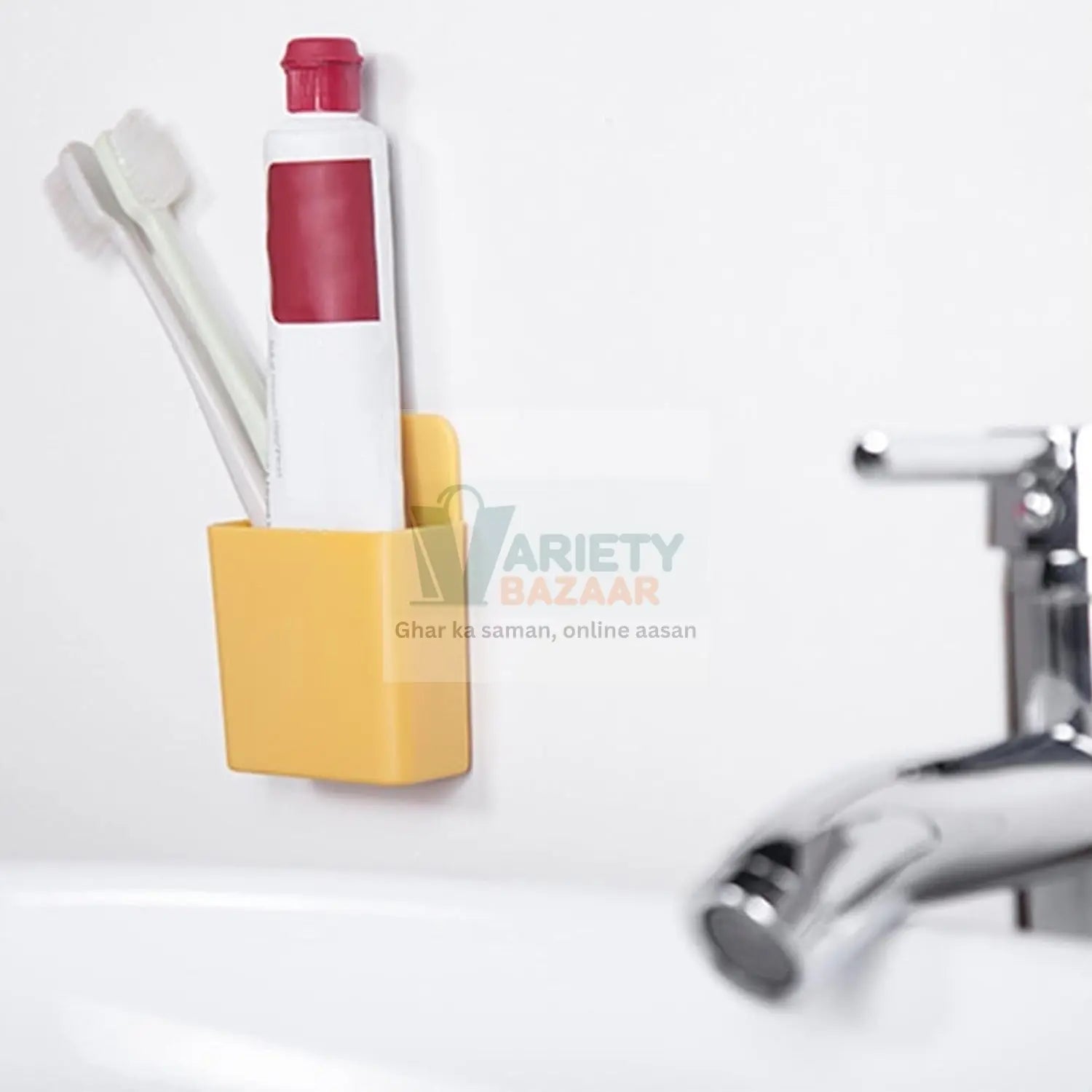 8485  Multipurpose Plastic Wall Mounted Remote & Mobile Holder Stand – (Pack of 4) Travel Sahayak