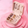 8782 Jewellery Box for Women, Mini Portable Jewelry Box Organiser,PU Leather Jewlerrying Display Holder, Small Travel Jewellery Box for Girls, Women, Mother, Daughte, Travel Ring, Pendant, Earring, Necklace Storage Case Travel Sahayak