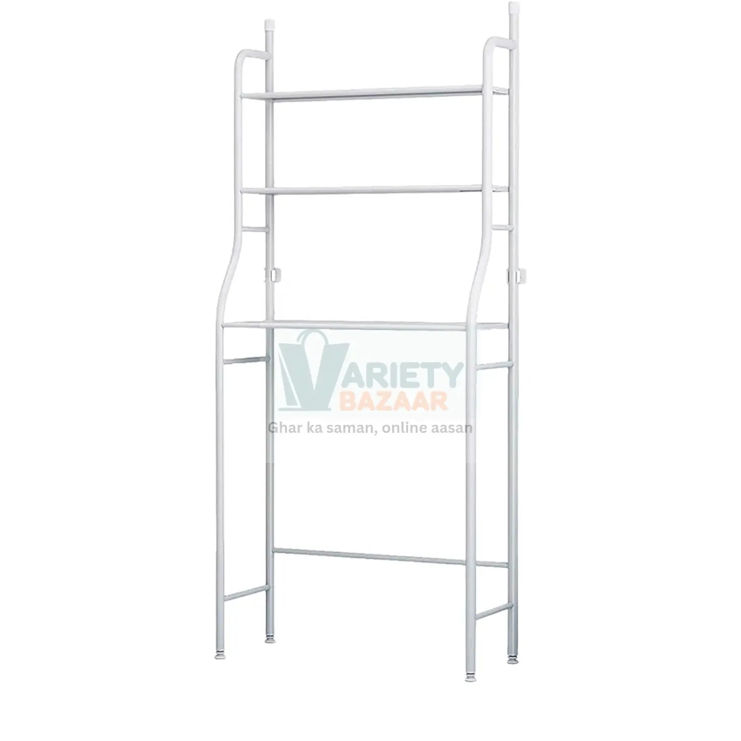 8803 Multi-Layer The Toilet Storage Rack Metal | Bathroom Shelf Space Saving Organizer for Laundry Room Wash Basin Floor Stand Travel Sahayak