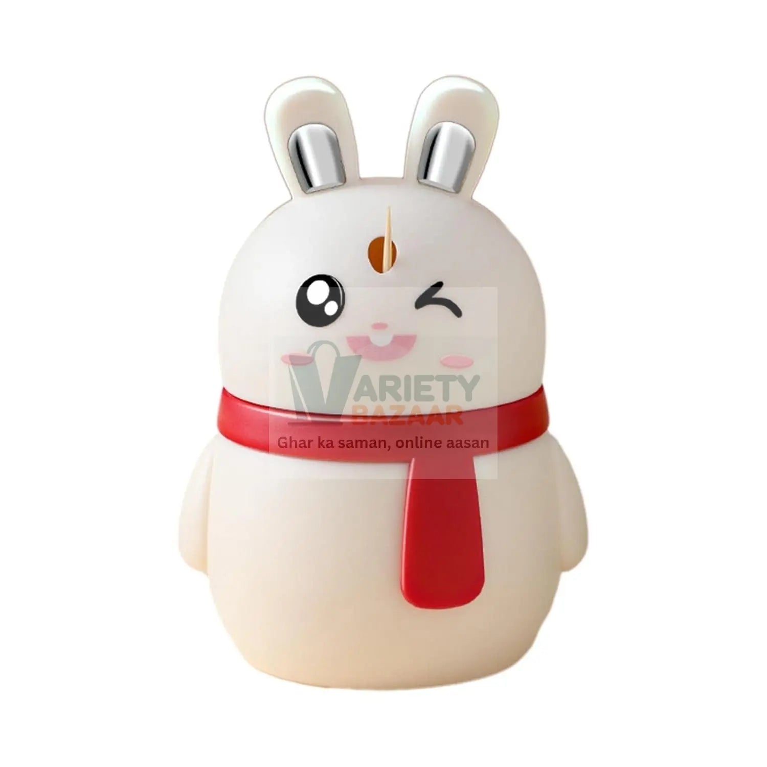 8842 Rabbit Shape Toothpick Dispenser Pressing Small Size Accessory Durable Red | Home & Garden | Kitchen, Dining & Bar | Kitchen Storage & Organization | Racks & Holders Dining Room Table Decoration (1 Pc ) Travel Sahayak