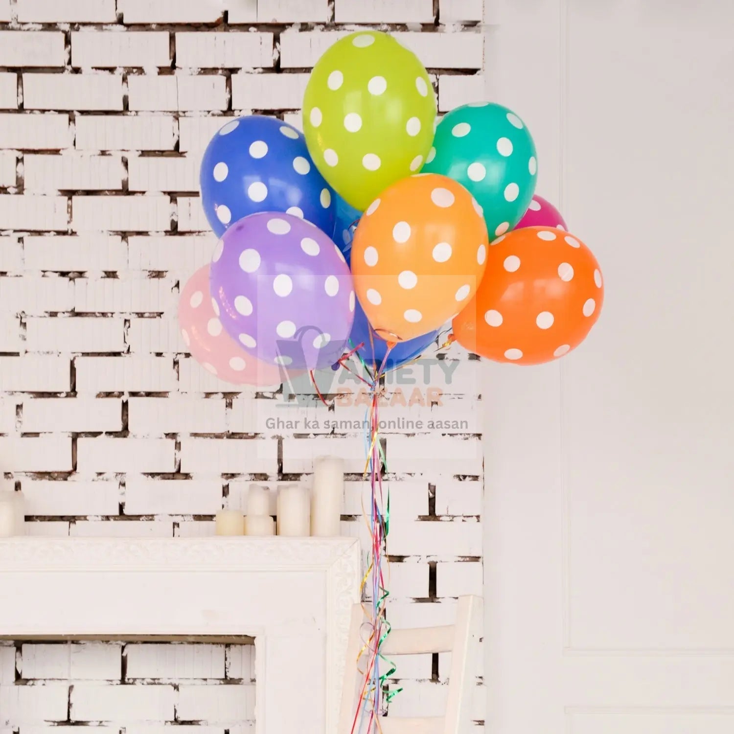 8899 Colorful Balloons Kinds of Latex Balloons for Birthday / Anniversary / Valentine's / Wedding / Engagement Party Decoration Birthday Decoration Items for Kids Multicolor (20 Pcs Set) Travel Sahayak