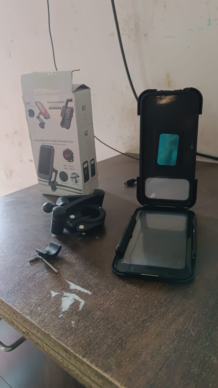 360 Rotation Bike Phone Mount Waterproof Cell Phone Holder (1 Pc) Variety Bazaar