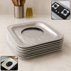 Aluminum Gas Stove Burner Protector Covers (10 Pc  23x23 Cm)