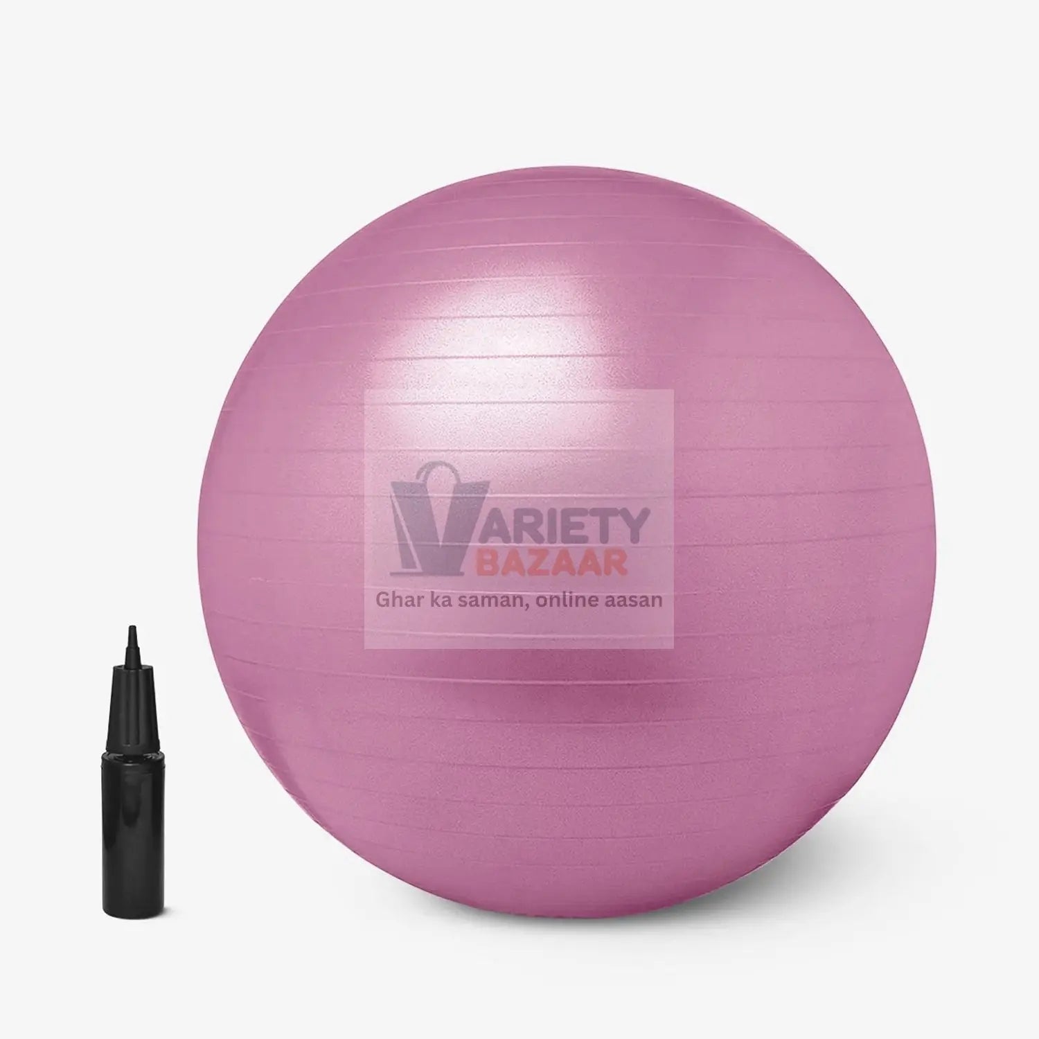 9091 Anti Burst 65 cm Exercise Ball with Inflation Pump, Non-Slip Gym Ball, for Yoga, Pilates, Core Training Exercises at Home and Gym- Suitable for Men and Women Travel Sahayak