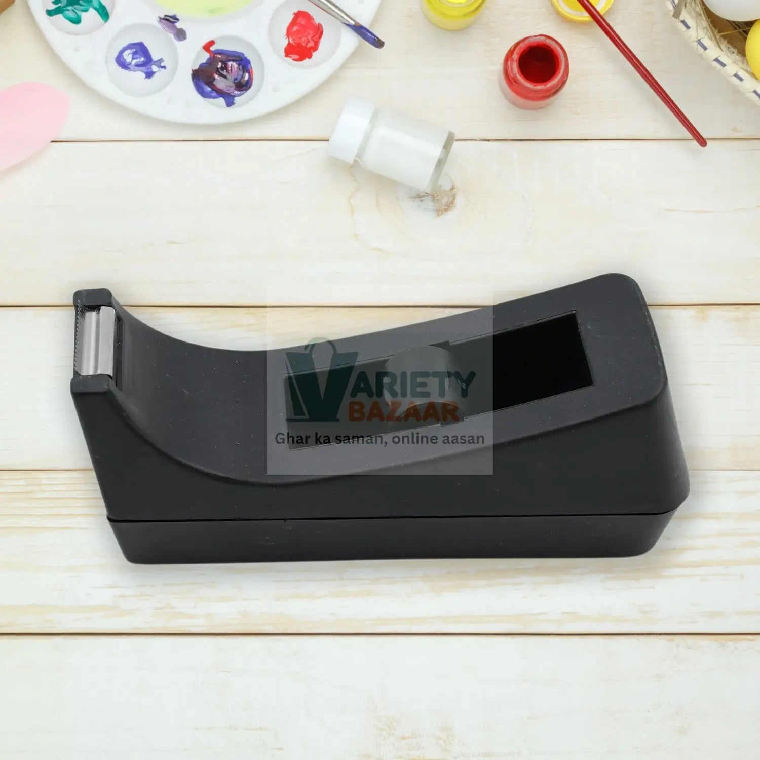 9512 Plastic Tape Dispenser Cutter for Home Office use, Tape Dispenser for Stationary, Tape Cutter Packaging Tape School Supplies (1 pc / 464 Gm) Travel Sahayak