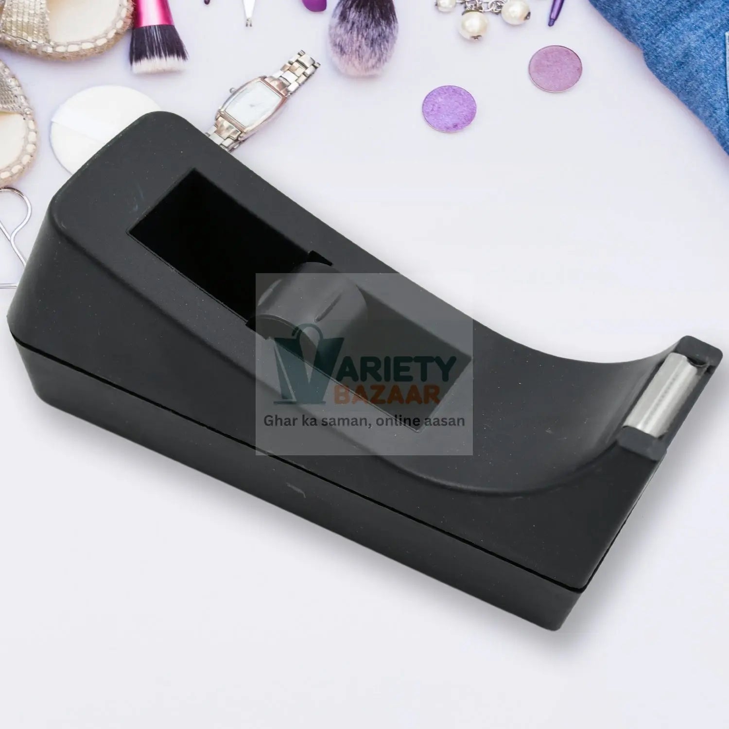 9512 Plastic Tape Dispenser Cutter for Home Office use, Tape Dispenser for Stationary, Tape Cutter Packaging Tape School Supplies (1 pc / 464 Gm) Travel Sahayak
