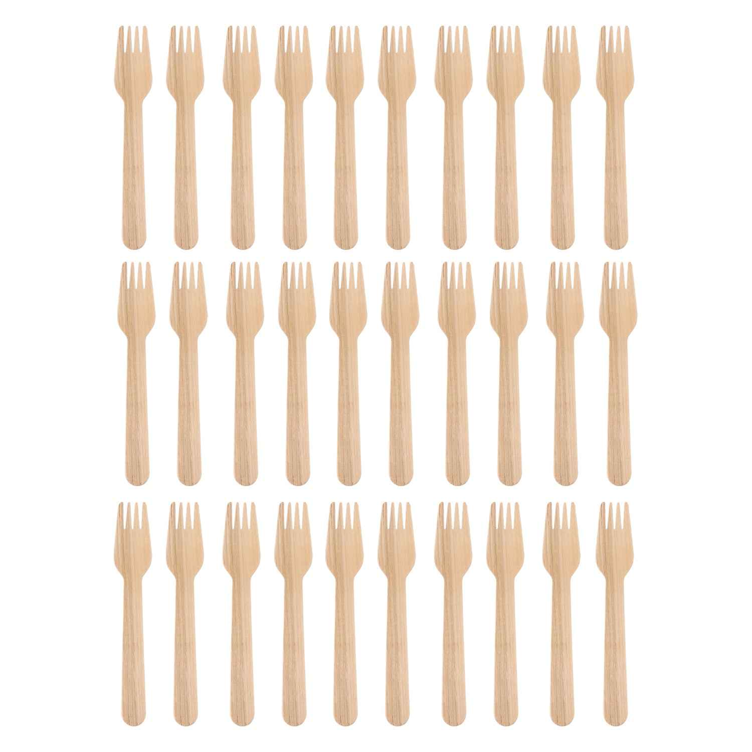Freshee 160mm Wooden Fork  30 Pcs Pack