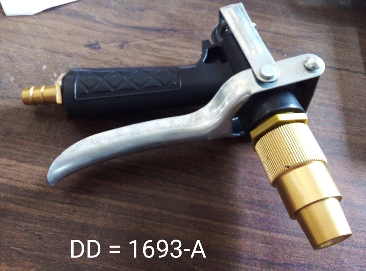 1608 Durable Gold Color Trigger Hose Nozzle Water Lever Spray Travel Sahayak