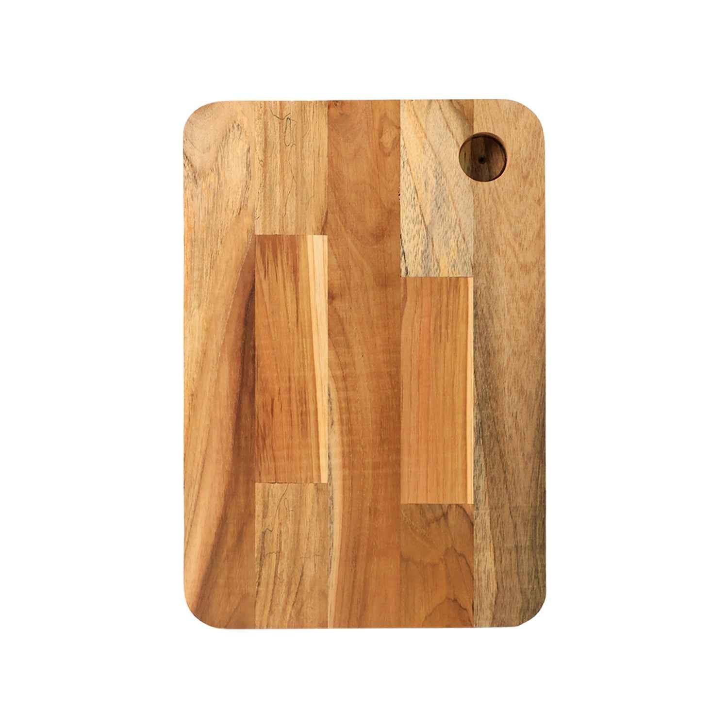 Apex Steel Oak Medium Cutting Board With Wooden Handle (1 Pc)