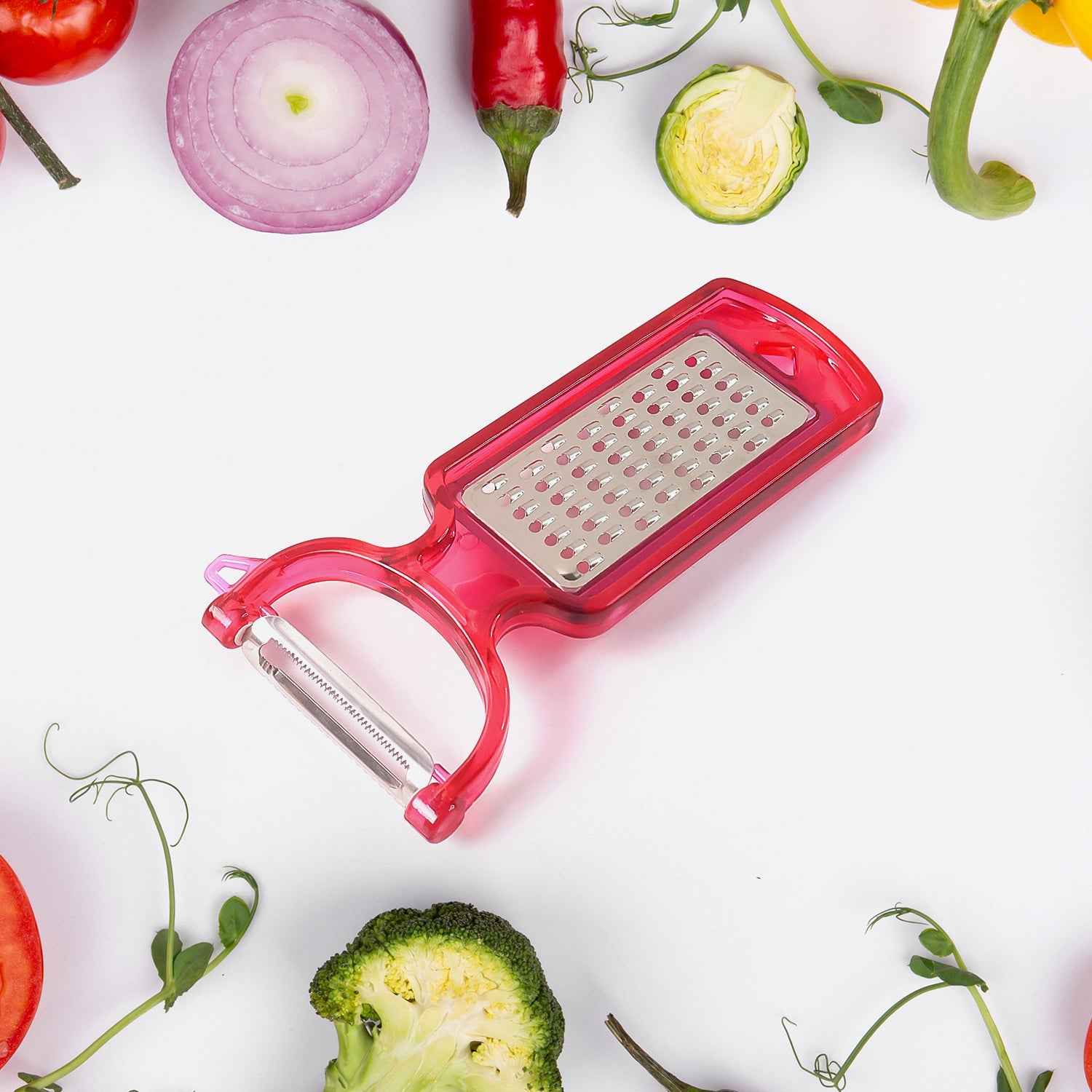 2-in-1 Multifunctional Kitchen Peeler With Grater (1 Pc)