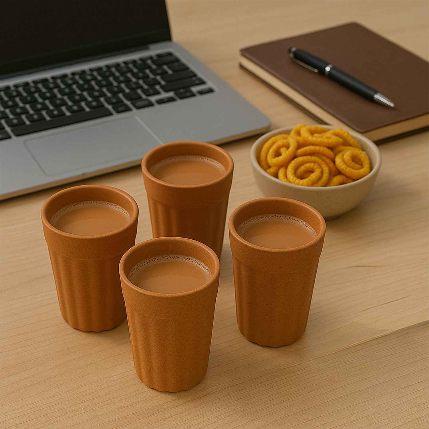 Konvex Traditional Chai Cups (125 Ml  6 Pc)