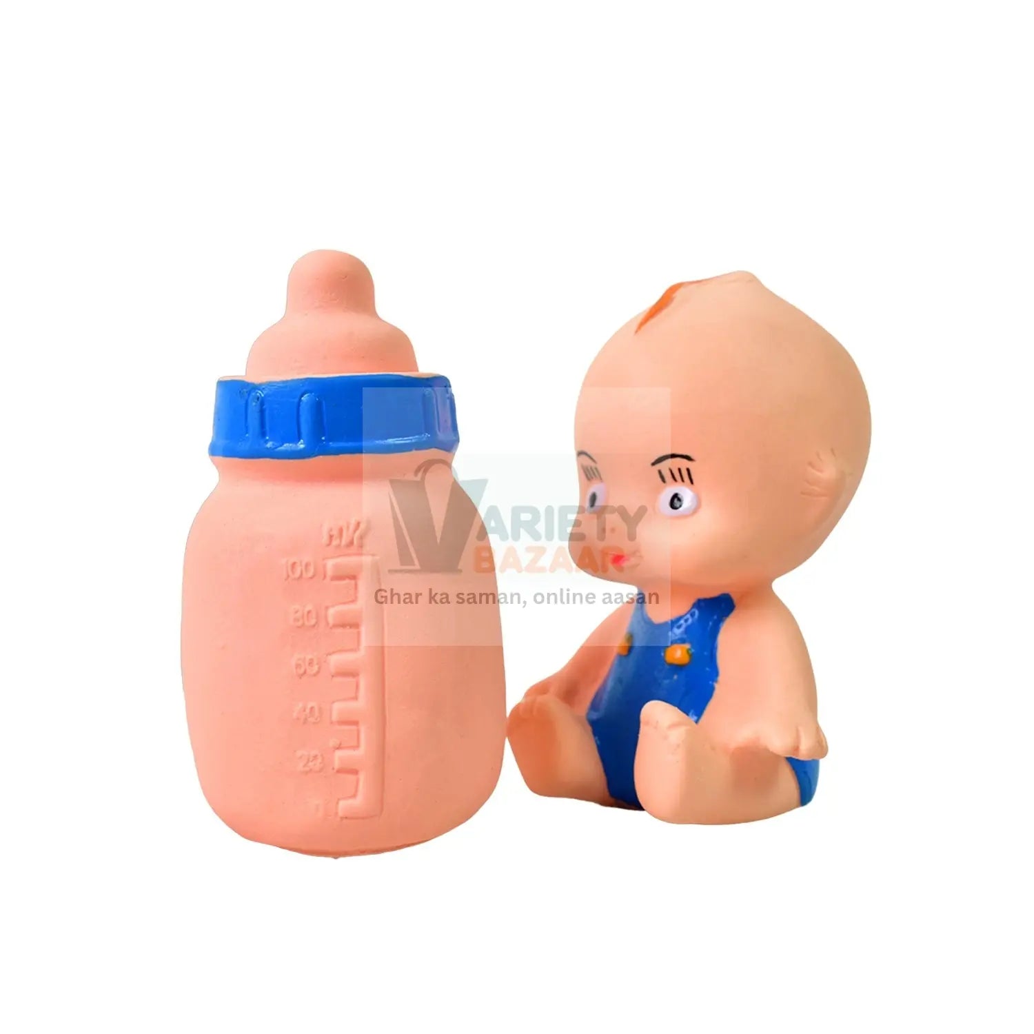 Baby And Bottle Squeeze Chu Chu Fun Toy (2 Pcs) Variety Bazaar