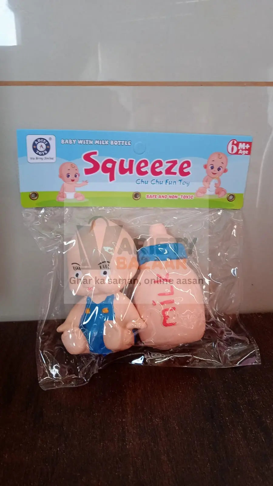 Baby And Bottle Squeeze Chu Chu Fun Toy (2 Pcs) Variety Bazaar