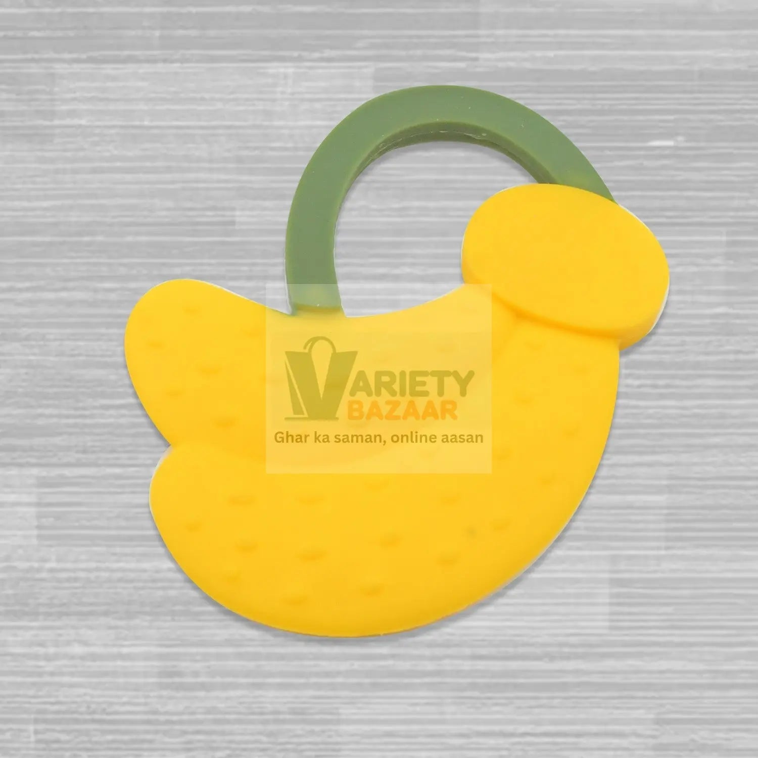 Baby Silicone Teether, Fruit Teether for Toddlers,100% Food Grade Silicone Teether, Non-Toxic & Latex Free Suitable for Kids Above 3 Months - Grapes, Banana, Watermelon (1 Pc ) Travel Sahayak