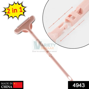 Brush 2 in 1 Mesh Cleaning Brush & Wiper with Extended Handle Window Cleaning Brush Net Cleaner,Magic Window Cleaner Brush, Window Mesh Cleaner (1 Pc) Travel Sahayak