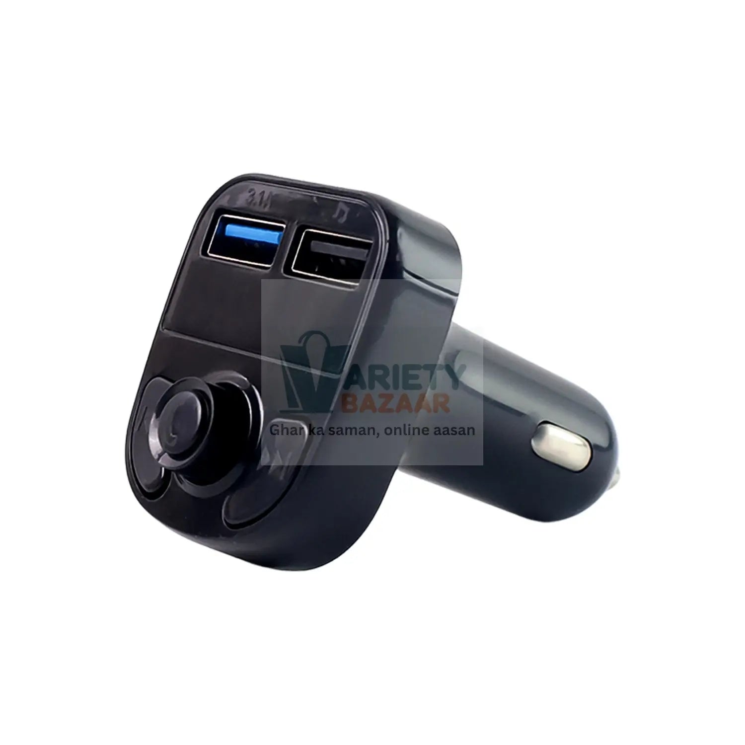 CAR-X8 Bluetooth FM Transmitter Kit with Dual USB Fast Charger Variety Bazaar