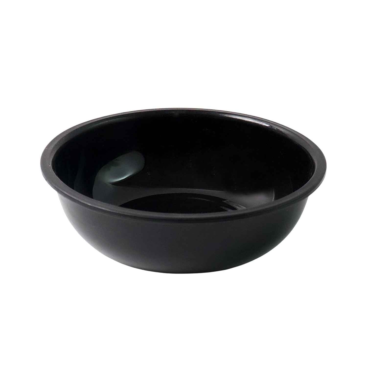 Plastic 6 Inch Black Round Deep Serving Bowl (1 Pc)
