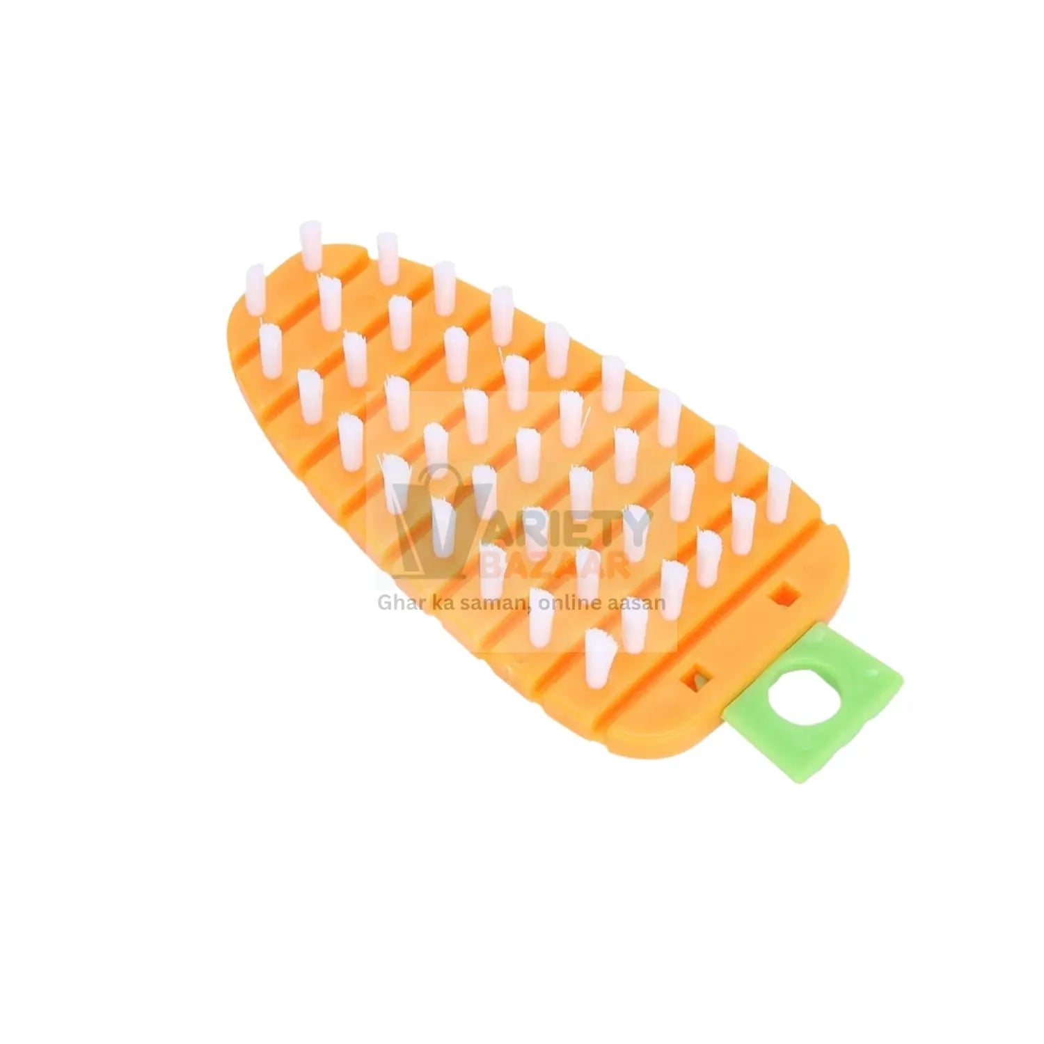 Carrot-Shaped Non-Toxic Vegetable Scrubbing Brush for Fruits & Veggies Variety Bazaar