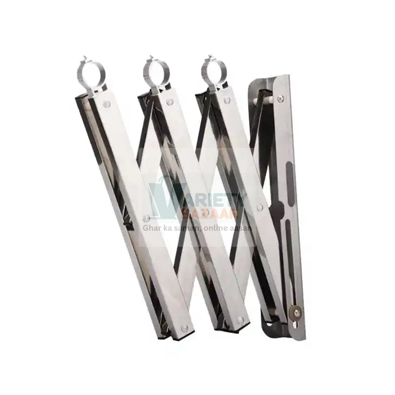 Clothes Rail Rack Clothes Drying Racks, Airer Clothes Drying Rack Wall Mounted Clotheshorse Clothes Airer Washing Cloth Line Extendable Fold Towel Rack Bar for Bathroom Indoor Outdoor Variety Bazaar