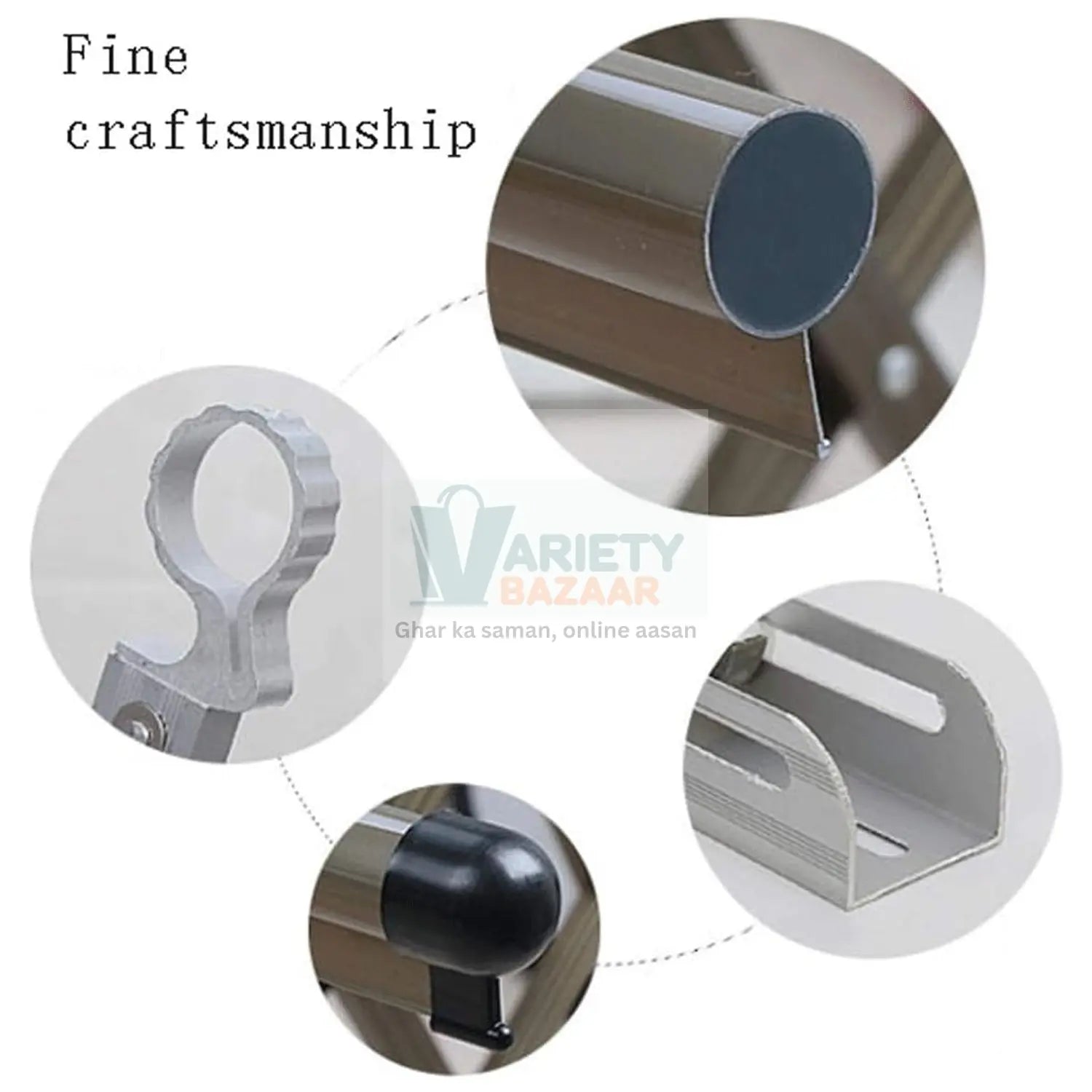 Clothes Rail Rack Clothes Drying Racks, Airer Clothes Drying Rack Wall Mounted Clotheshorse Clothes Airer Washing Cloth Line Extendable Fold Towel Rack Bar for Bathroom Indoor Outdoor Variety Bazaar