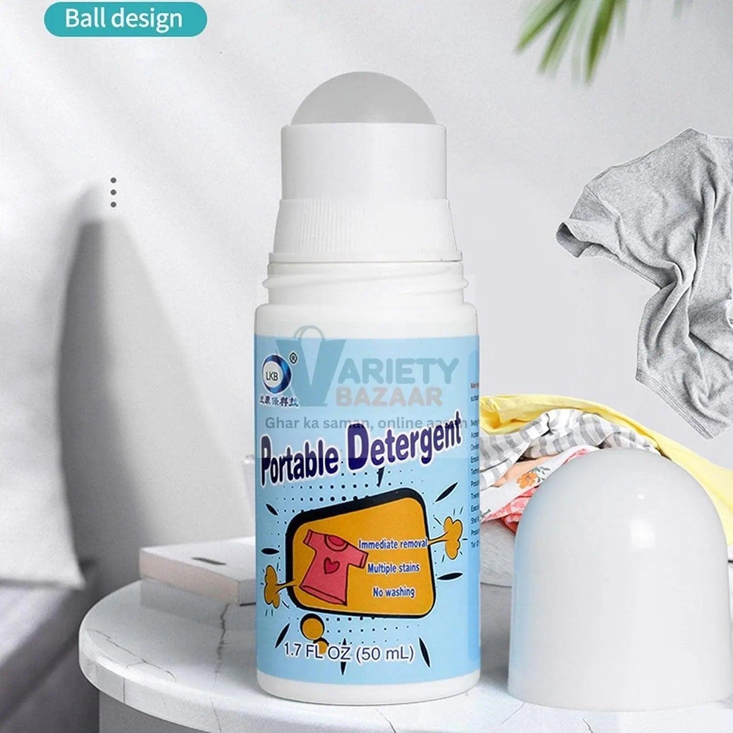 Clothes Stain Remover Bead Design Emergency Stain Rescue Roller Cleaner for Natural Fabric Removes Oil Almost All Types of Fabrics Variety Bazaar