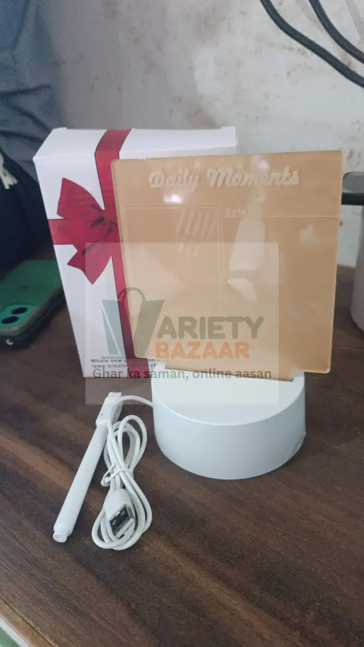 Creative Visualization Lamp 3 D Acrylic Decorative Lamp (1 Pc) Variety Bazaar