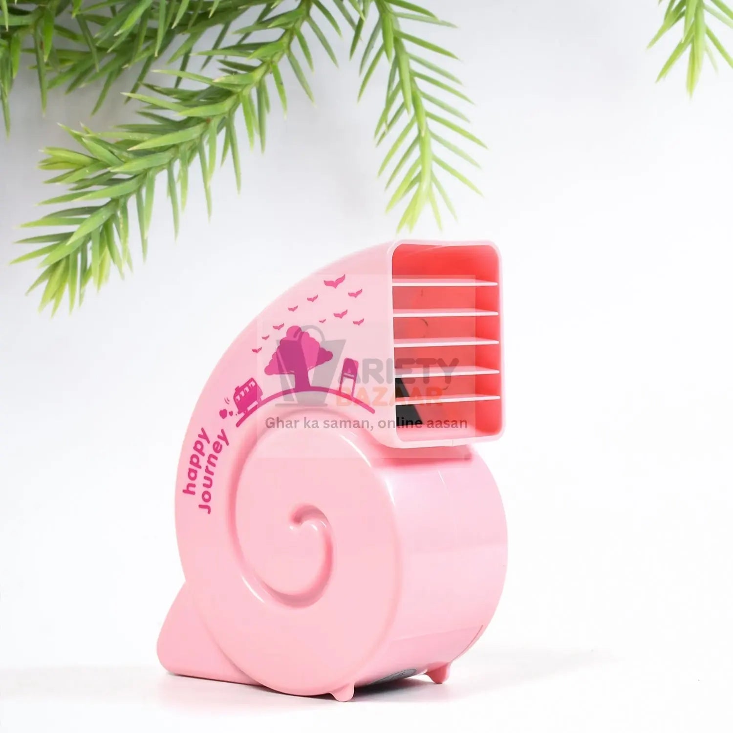 Cute USB Mini Fan: Bright, Quiet & Portable for Your Desk (Battery Not Included) Variety Bazaar