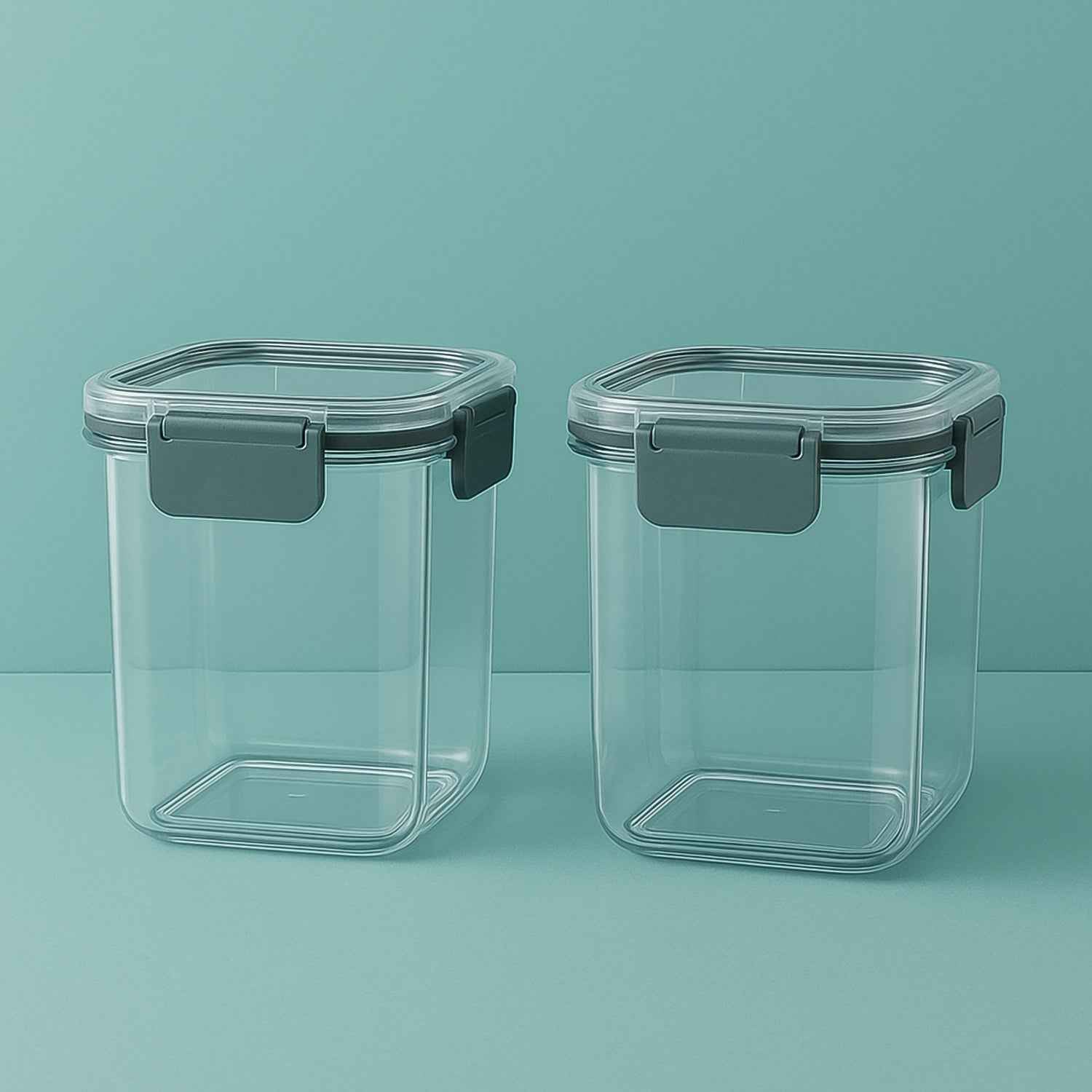Apex Press N Lock Airtight Food Storage Container Set (2pc900ml) Approx