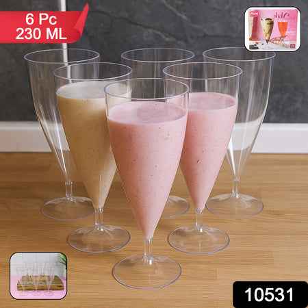 Supermom Plastic Shake Coco Glass Set (230ml  6 Pc)